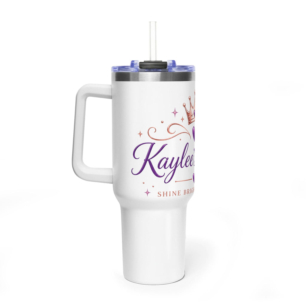 Personalized Princess Crown Tumbler 40oz | Custom Name Thermal Tumbler