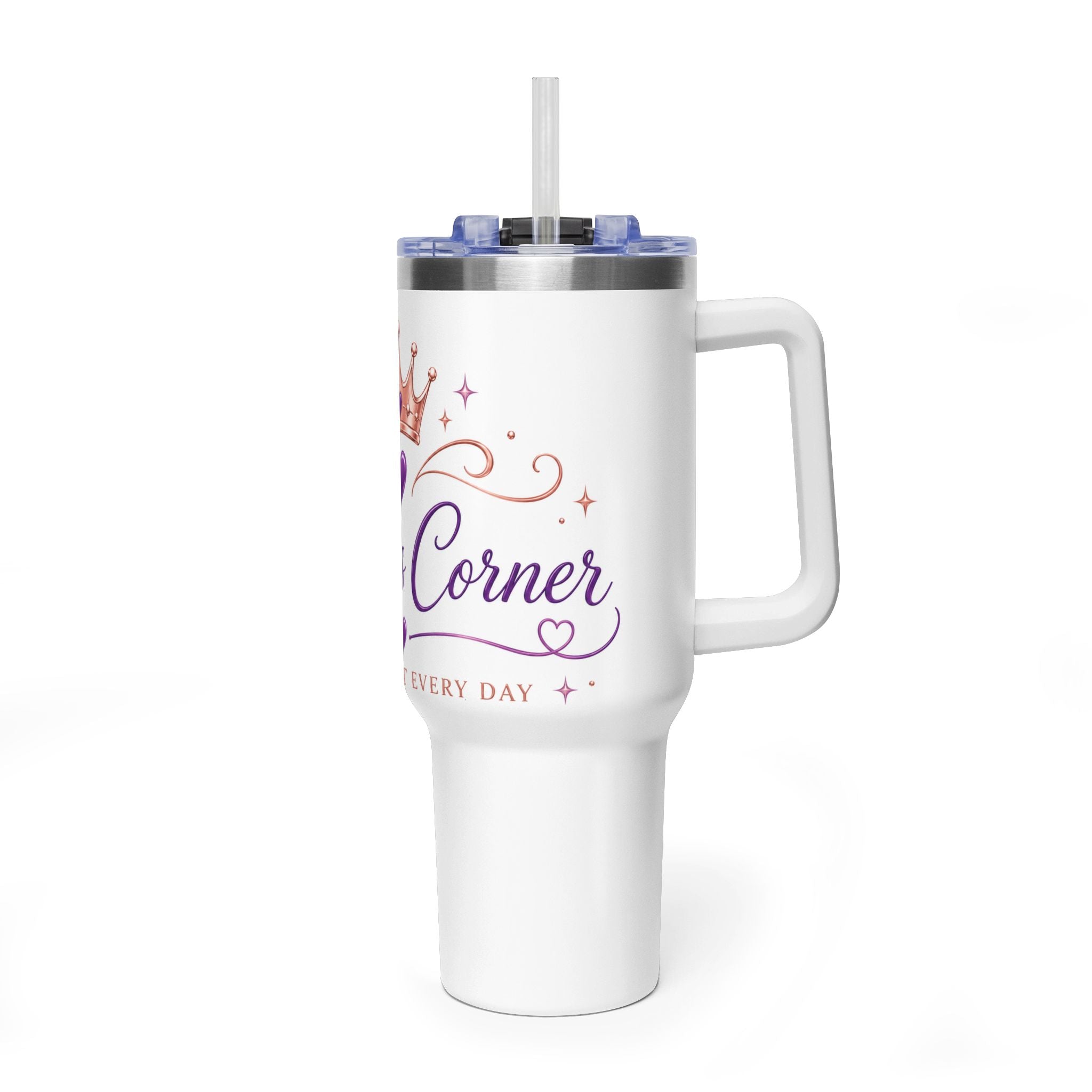 Personalized Princess Crown Tumbler 40oz | Custom Name Thermal Tumbler