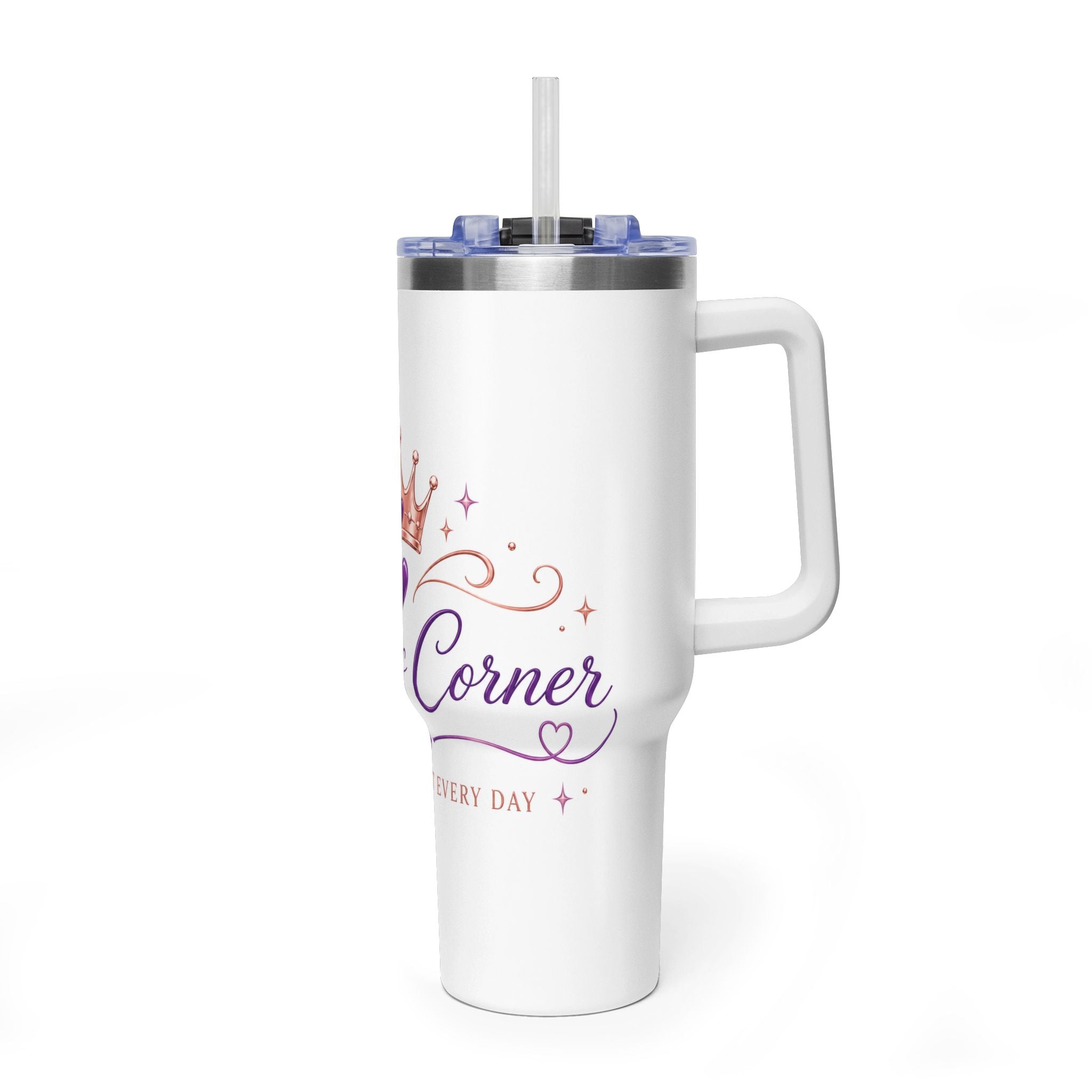 Personalized Princess Crown Tumbler 40oz | Custom Name Thermal Tumbler