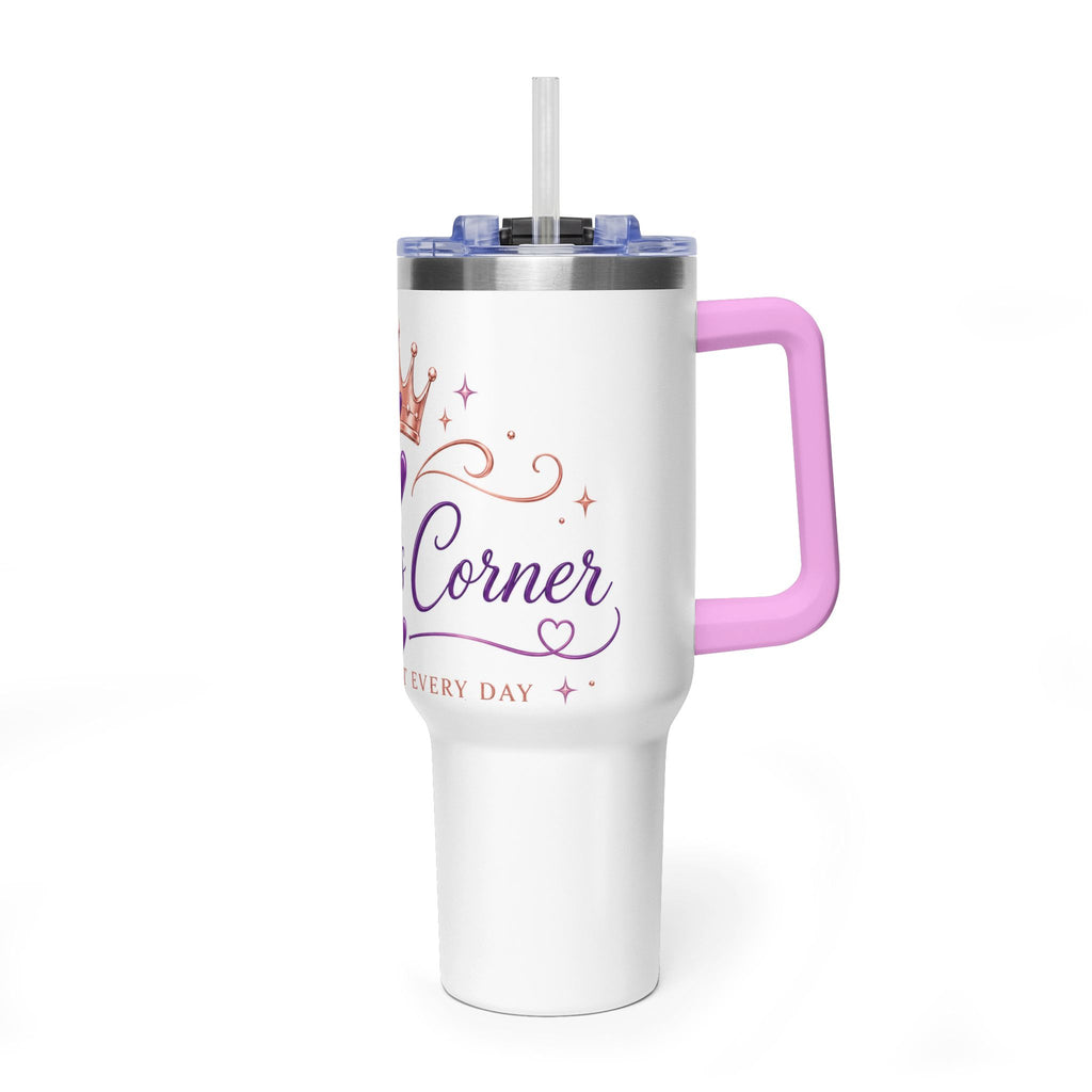 Personalized Princess Crown Tumbler 40oz | Custom Name Thermal Tumbler